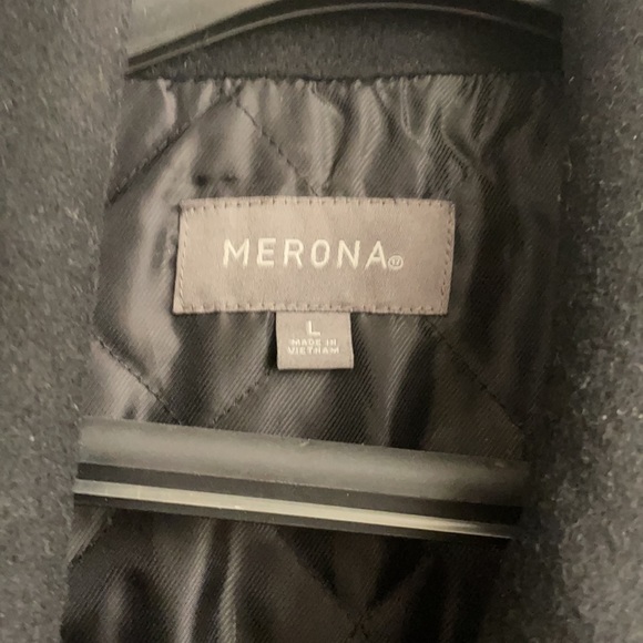 Great condition Large Merona black peacoat - Picture 2 of 6